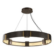 Hubbardton Forge 2011 Bronze Clear Glass (ZM) Standard Aura Pendant