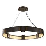 Hubbardton Forge 2011 Bronze Clear Glass (ZM) Standard Aura Pendant