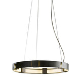 Hubbardton Forge 2011 Dark Smoke Clear Glass (ZM) Standard Aura Pendant