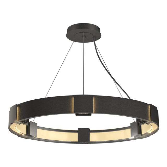 Hubbardton Forge 2011 Natural Iron Clear Glass (ZM) Standard Aura Pendant
