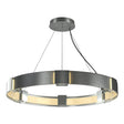 Hubbardton Forge 2011 Vintage Platinum Clear Glass (ZM) Standard Aura Pendant