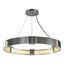 Hubbardton Forge 2011 Vintage Platinum Clear Glass (ZM) Standard Aura Pendant
