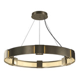 Hubbardton Forge 2011 Soft Gold Clear Glass (ZM) Standard Aura Pendant
