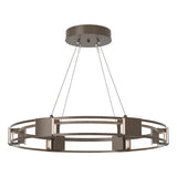 Hubbardton Forge 2022 Bronze Seeded Clear Glass (II) Standard Aura Glass Pendant