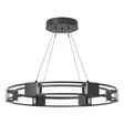 Hubbardton Forge 2022 Black Seeded Clear Glass (II) Standard Aura Glass Pendant