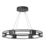Hubbardton Forge 2022 Black Seeded Clear Glass (II) Standard Aura Glass Pendant