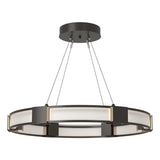 Hubbardton Forge 2022 Oil Rubbed Bronze Frosted Glass (FD) Standard Aura Glass Pendant