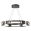 Hubbardton Forge 2022 Oil Rubbed Bronze Seeded Clear Glass (II) Standard Aura Glass Pendant