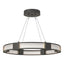 Hubbardton Forge 2022 Natural Iron Frosted Glass (FD) Standard Aura Glass Pendant