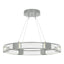 Hubbardton Forge 2022 Vintage Platinum Seeded Clear Glass (II) Standard Aura Glass Pendant