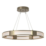 Hubbardton Forge 2022 Soft Gold Frosted Glass (FD) Standard Aura Glass Pendant