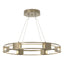 Hubbardton Forge 2022 Soft Gold Seeded Clear Glass (II) Standard Aura Glass Pendant