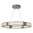 Hubbardton Forge 2022 Sterling Frosted Glass (FD) Standard Aura Glass Pendant