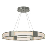 Hubbardton Forge 2022 Sterling Frosted Glass (FD) Standard Aura Glass Pendant