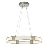 Hubbardton Forge 2022 Sterling Frosted Glass (FD) Standard Aura Glass Pendant