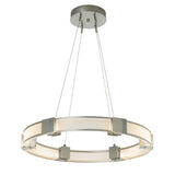 Hubbardton Forge 2022 Sterling Frosted Glass (FD) Standard Aura Glass Pendant
