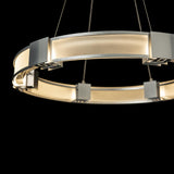 Hubbardton Forge 2022 Sterling Frosted Glass (FD) Standard Aura Glass Pendant