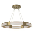 Hubbardton Forge 2022 Modern Brass Frosted Glass (FD) Standard Aura Glass Pendant