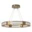 Hubbardton Forge 2022 Modern Brass Frosted Glass (FD) Standard Aura Glass Pendant