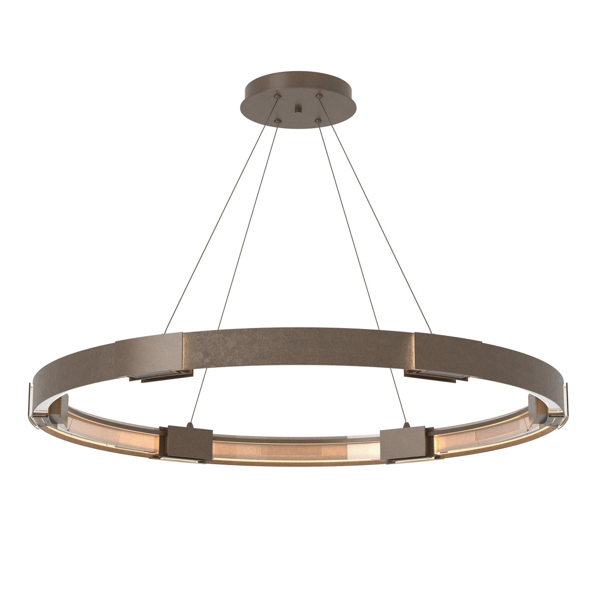 Hubbardton Forge 2013 Bronze Clear Glass (ZM) Standard Aura Large LED Pendant