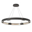 Hubbardton Forge 2013 Black Clear Glass (ZM) Standard Aura Large LED Pendant