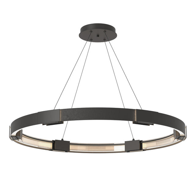 Hubbardton Forge 2013 Black Clear Glass (ZM) Standard Aura Large LED Pendant