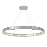 Hubbardton Forge 2013 Vintage Platinum Clear Glass (ZM) Standard Aura Large LED Pendant