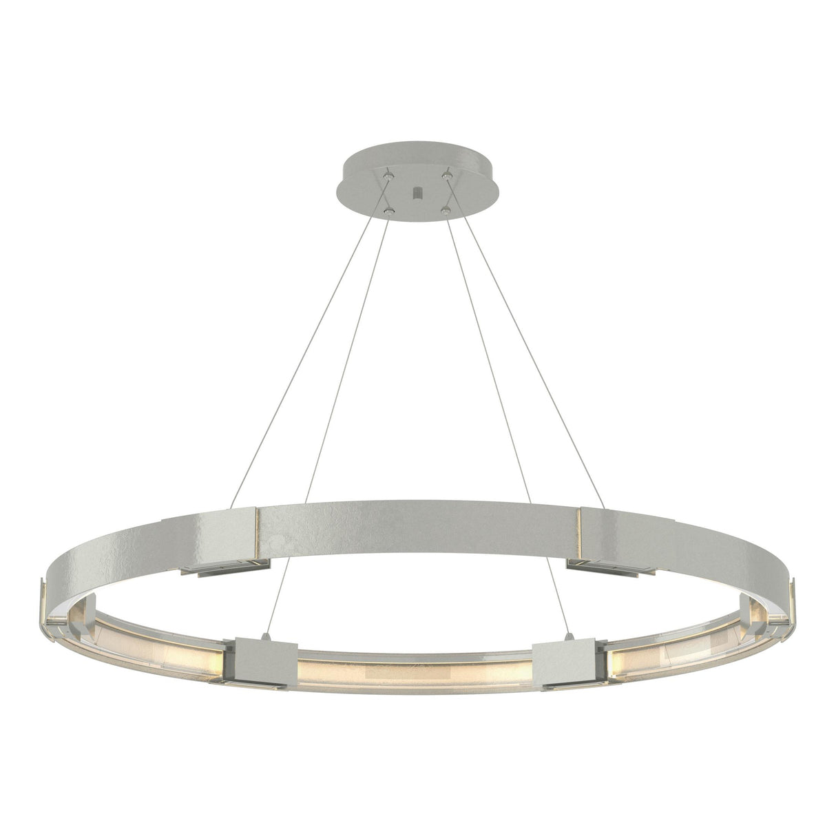 Hubbardton Forge 2013 Sterling Clear Glass (ZM) Standard Aura Large LED Pendant