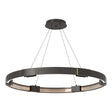 Hubbardton Forge 2013 Oil Rubbed Bronze Clear Glass (ZM) Standard Aura Large LED Pendant