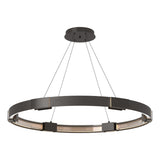 Hubbardton Forge 2013 Oil Rubbed Bronze Clear Glass (ZM) Standard Aura Large LED Pendant