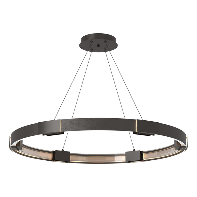 Hubbardton Forge 2013 Oil Rubbed Bronze Clear Glass (ZM) Standard Aura Large LED Pendant