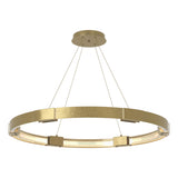 Hubbardton Forge 2013 Modern Brass Clear Glass (ZM) Standard Aura Large LED Pendant