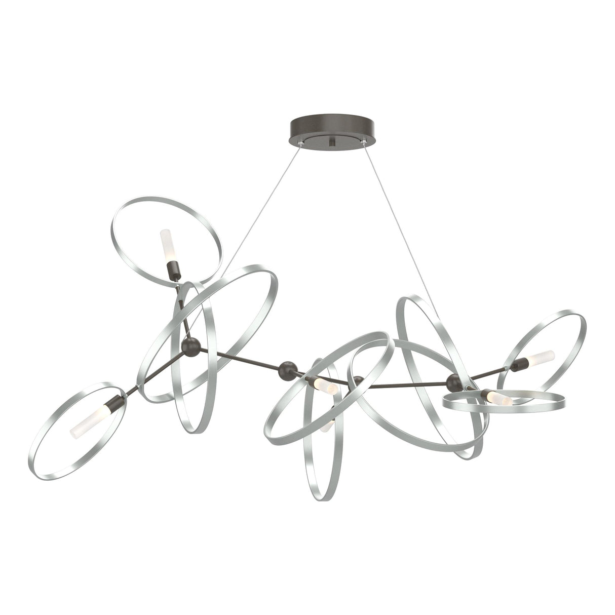 Hubbardton Forge 2016 Dark Smoke Vintage Platinum Standard Celesse Pendant