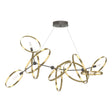 Hubbardton Forge 2016 Dark Smoke Modern Brass Standard Celesse Pendant