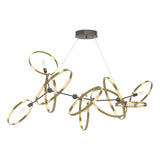 Hubbardton Forge 2016 Dark Smoke Modern Brass Standard Celesse Pendant