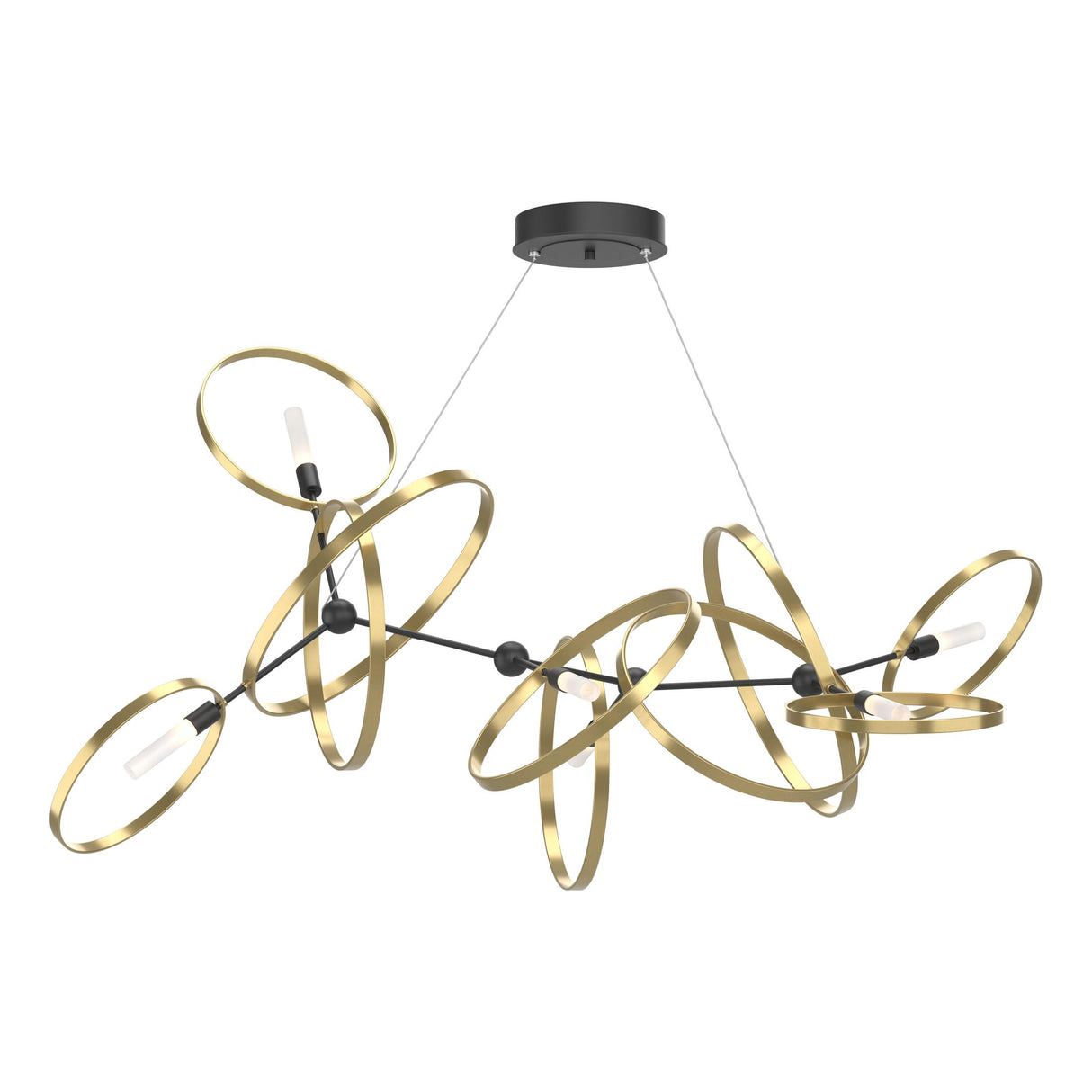 Hubbardton Forge 2016 Black Modern Brass Standard Celesse Pendant