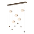 Hubbardton Forge 2020 Bronze Opal Glass (GG) Standard Abacus 5-Light LED Pendant