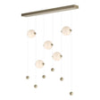 Hubbardton Forge 2020 Soft Gold Opal Glass (GG) Standard Abacus 5-Light LED Pendant