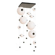 Hubbardton Forge 2021 Oil Rubbed Bronze Opal Glass (GG) Standard Abacus 10-Light Square LED Pendant