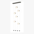Hubbardton Forge 2020 Natural Iron Opal Glass (GG) Standard Abacus 6-Light Ceiling-to-Floor LED Pendant