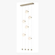 Hubbardton Forge 2020 Soft Gold Opal Glass (GG) Standard Abacus 6-Light Ceiling-to-Floor LED Pendant