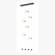 Hubbardton Forge 2020 Oil Rubbed Bronze Opal Glass (GG) Standard Abacus 6-Light Ceiling-to-Floor LED Pendant