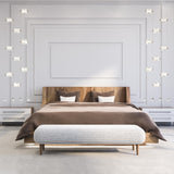 Hubbardton Forge 2023 Modern Brass Crystal Standard Gatsby 9-Light LED Pendant