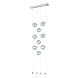 Hubbardton Forge 2020 Vintage Platinum Cool Grey Glass (YL) Standard Abacus 9-Light Ceiling-to-Floor LED Pendant