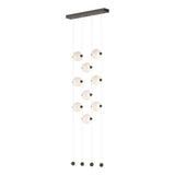 Hubbardton Forge 2020 Oil Rubbed Bronze Opal Glass (GG) Standard Abacus 9-Light Ceiling-to-Floor LED Pendant