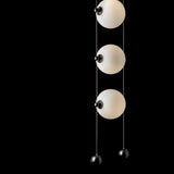Hubbardton Forge 2023 Black Opal Glass (GG) Standard Abacus 3-Light LED Pendant