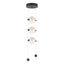Hubbardton Forge 2023 Black Opal Glass (GG) Standard Abacus 3-Light LED Pendant