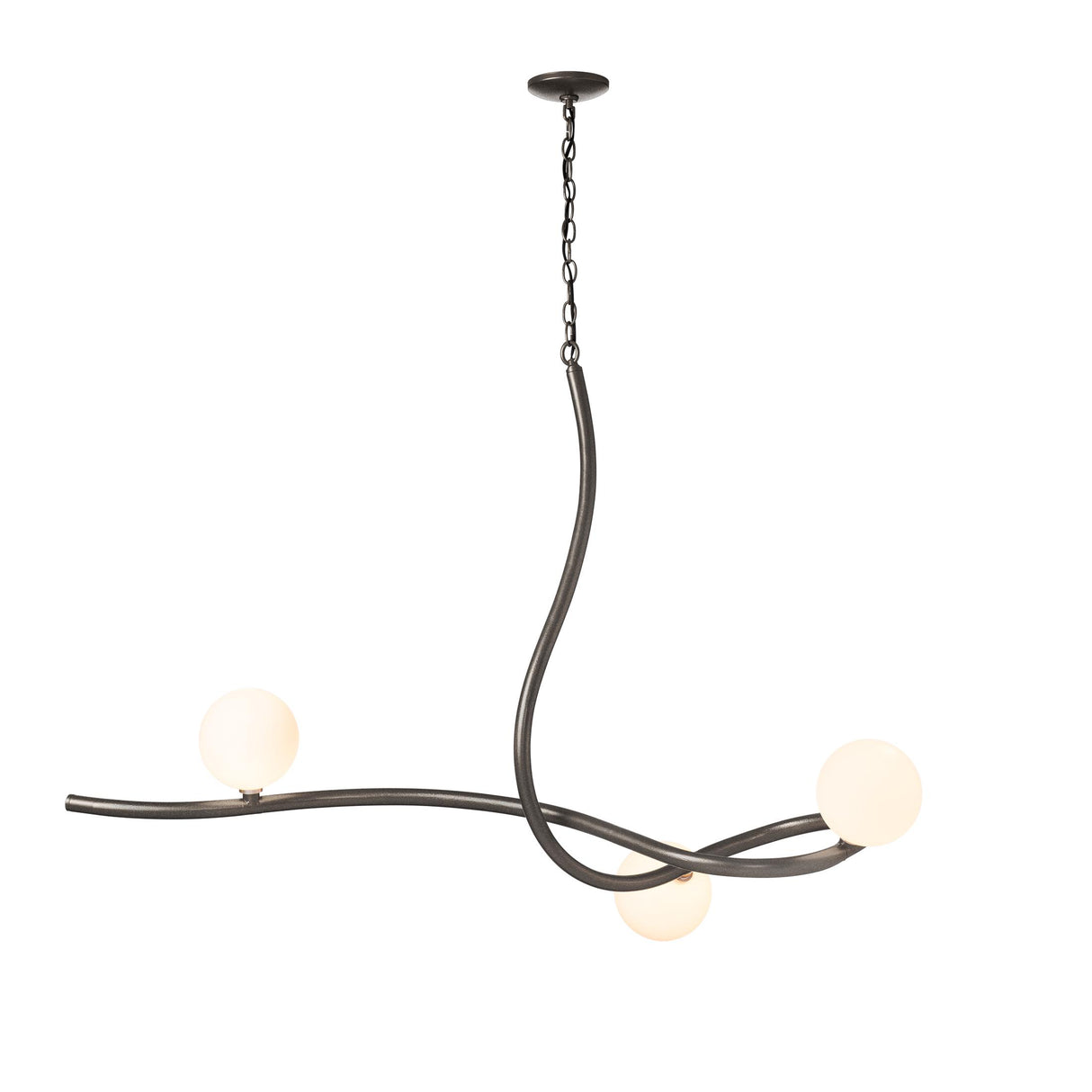 Hubbardton Forge 2020 Dark Smoke Opal Glass (GG) Slide Pendant