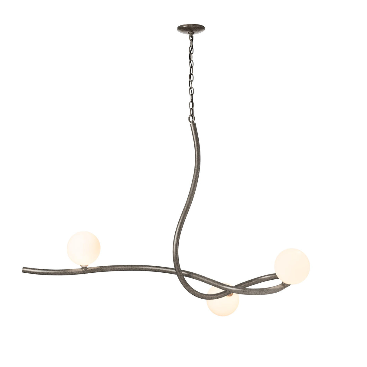 Hubbardton Forge 2020 Natural Iron Opal Glass (GG) Slide Pendant