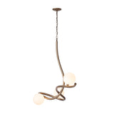Hubbardton Forge 2020 Soft Gold Opal Glass (GG) Slide Pendant